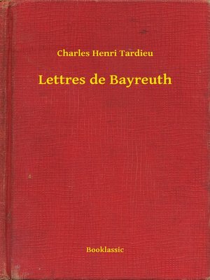 cover image of Lettres de Bayreuth